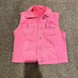 Hot pink jean jacket